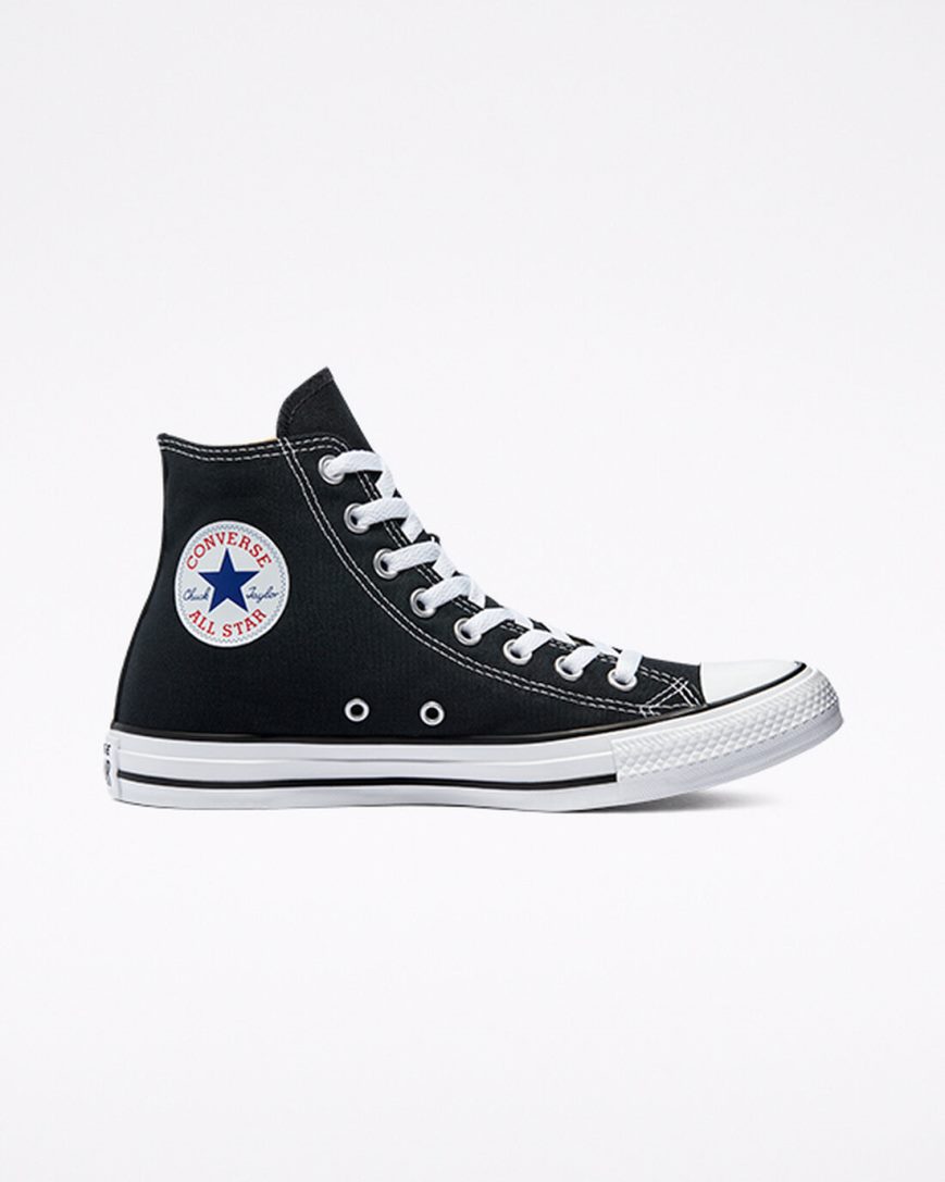 Men\'s Converse Chuck Taylor All Star Classic High Top Shoes Black | AU 461CEK